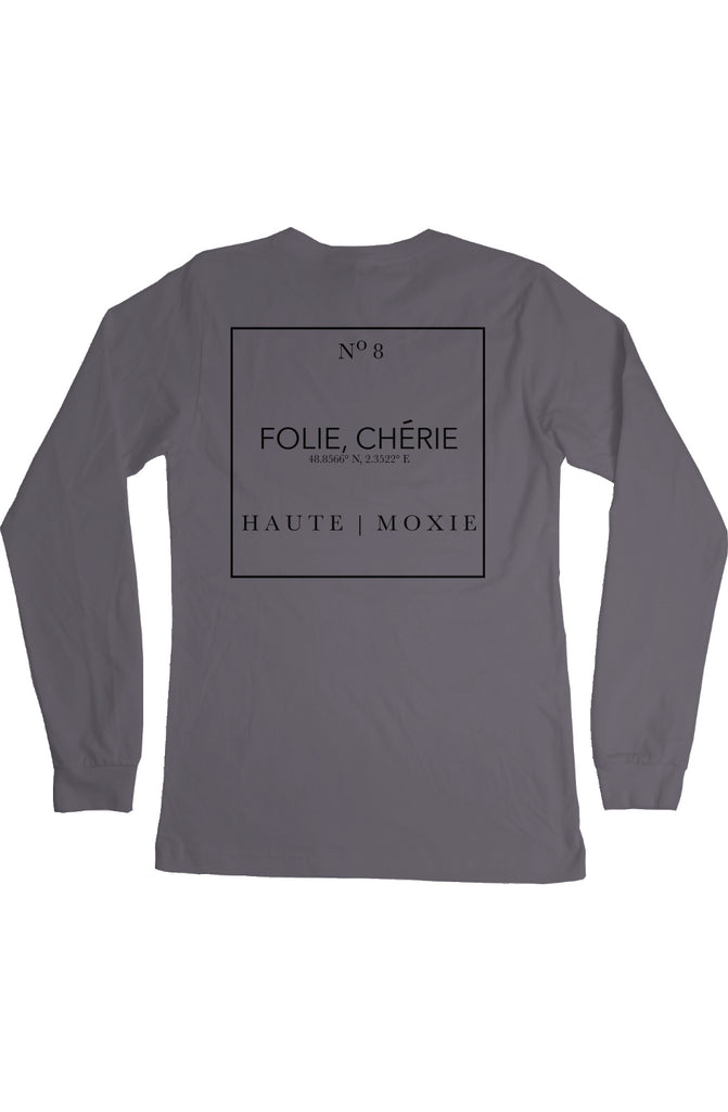 DELUXE MOXIE LONG SLEEVE TEE ASPHALT 