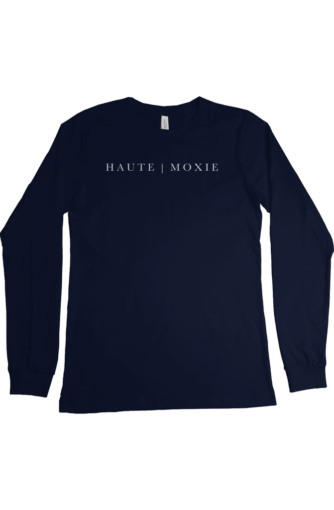 DELUXE MOXIE LONG SLEEVE TEE DARK NAVY