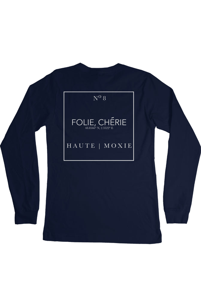 DELUXE MOXIE LONG SLEEVE TEE DARK NAVY