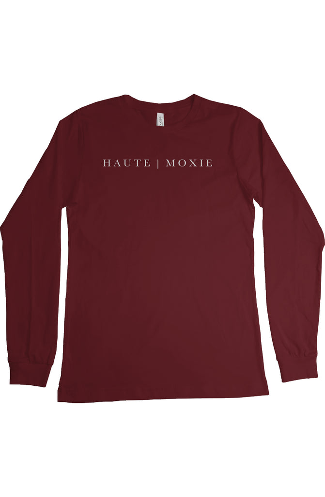 DELUXE MOXIE LONG SLEEVE TEE BORDEAUX