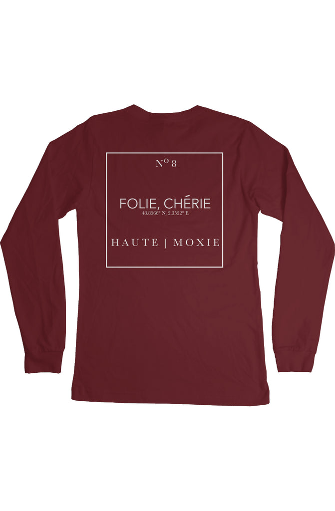 DELUXE MOXIE LONG SLEEVE TEE BORDEAUX