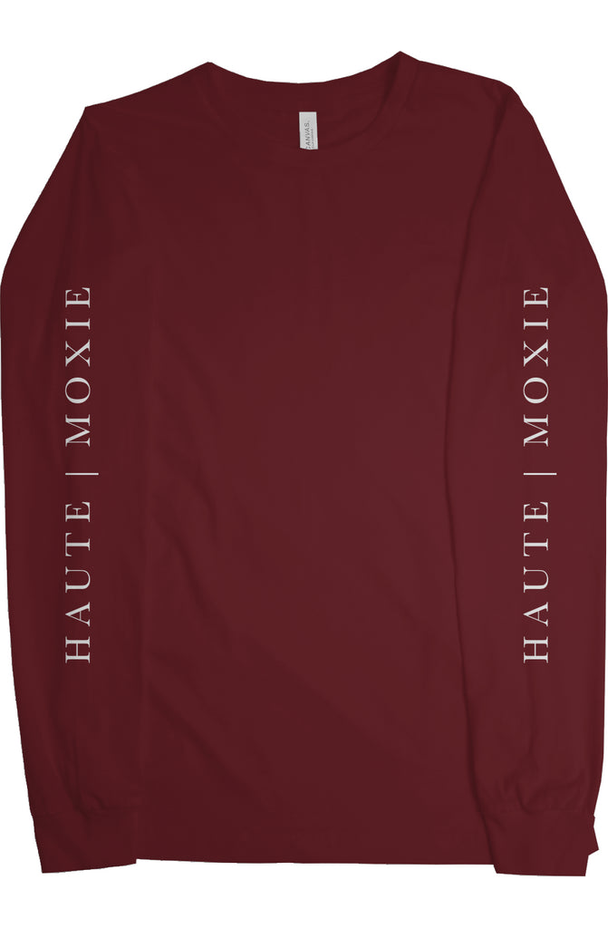 DELUXE MOXIE LONG SLEEVE TEE BORDEAUX